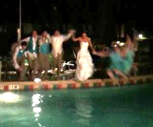 Florida Wedding Pool Jump