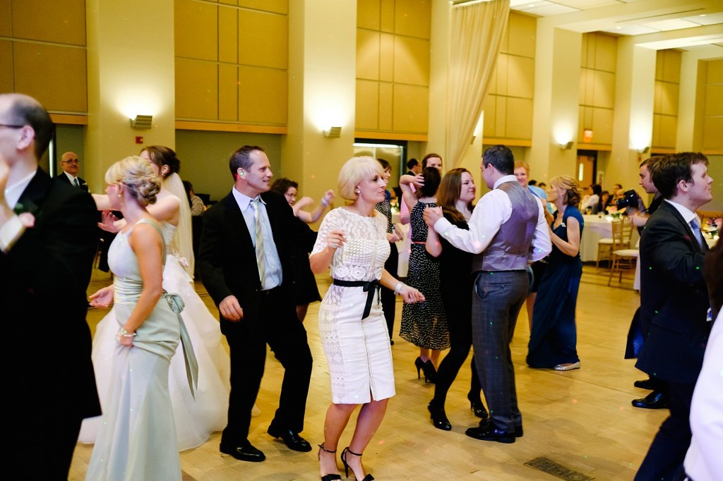 Circuit Center Ballroom Wedding Reception - Wedding Guests Crowd the Dance Floor