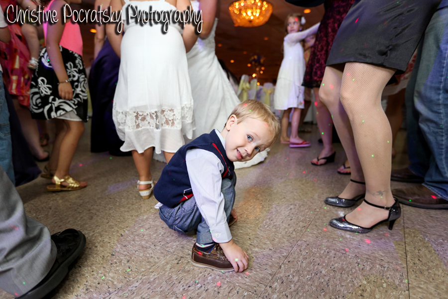 Hopwood Social Hall Wedding Reception - Child Enjoys Party