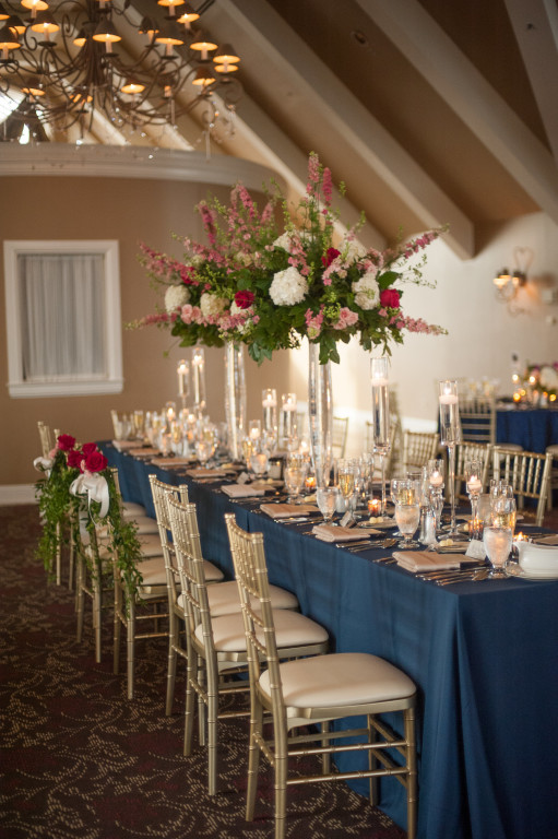 The Club at Nevillewood Wedding Reception: Bride and Grooms Chairs