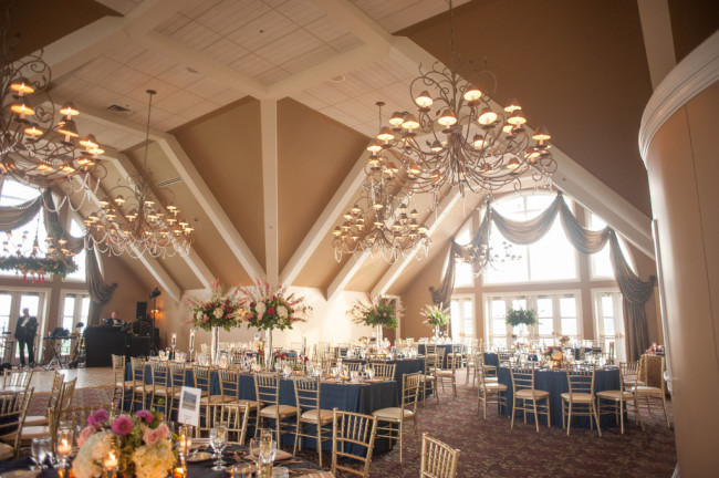 The Club at Nevillewood Wedding Reception: Beautiful Venue with Large Windows