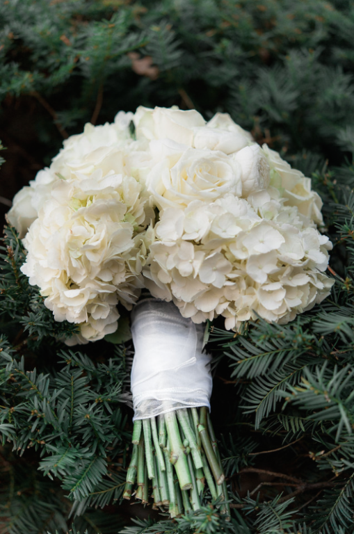 Longue Vue Club Wedding: Rose and Hydrangea Flowers