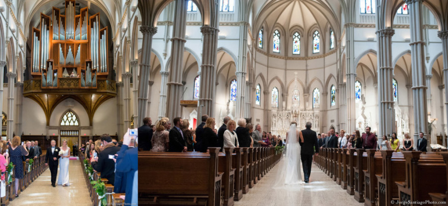 Duquesne University Ballroom Wedding - Bride Enters St. Paul's Cathedral