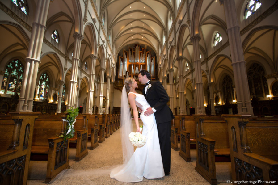 Duquesne University Ballroom Wedding - Bride and Groom in Church