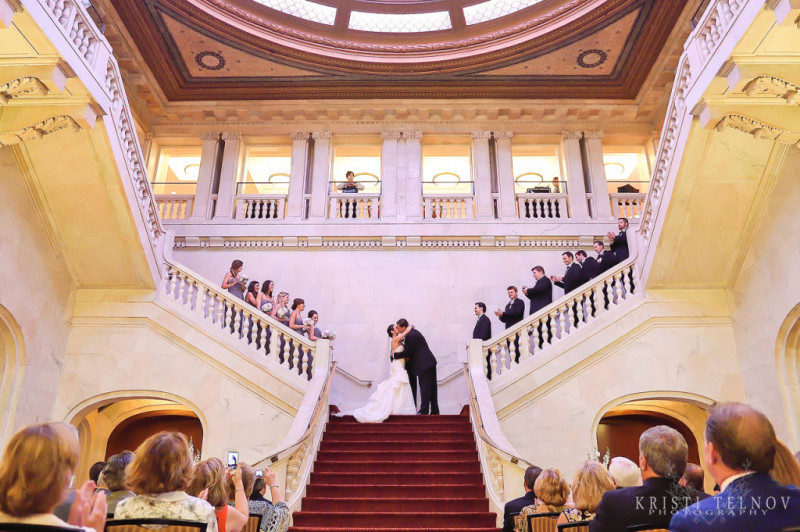 Renaissance Hotel Pittsburgh Wedding Ceremony: Exchanging Vows