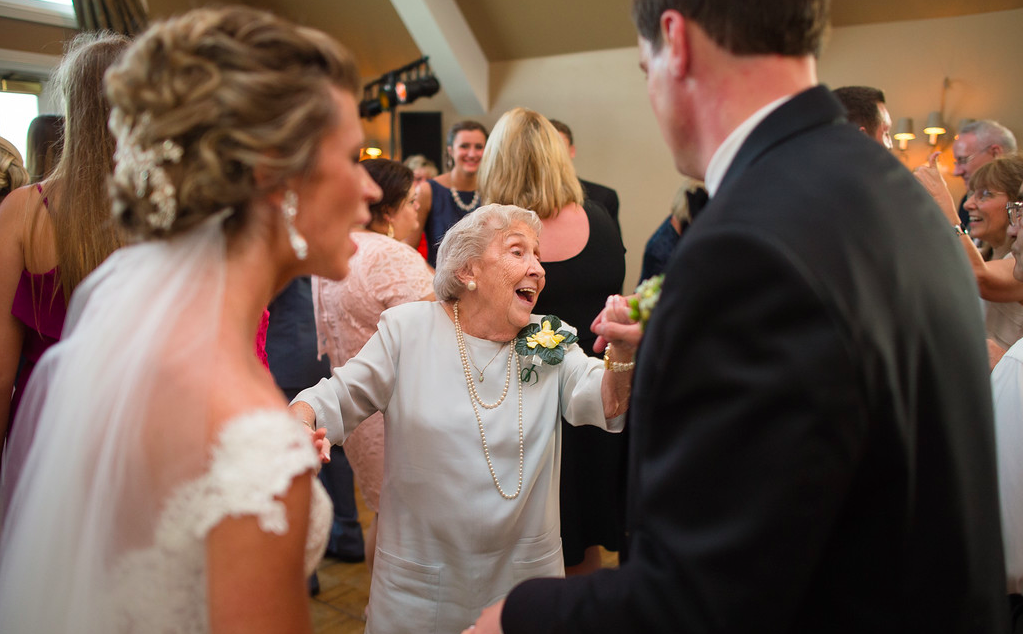 Nevillewood Country Club Reception Grandma and Bride Dancing Together