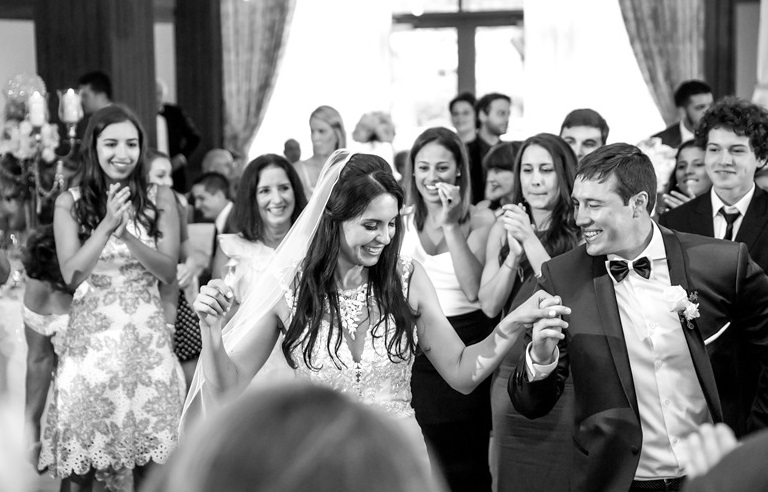 Nemacolin Woodlands Pittsburgh Wedding Black and White Dancing
