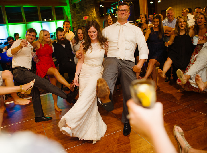 Seven Springs Pittsburgh Wedding Newlyweds Dance